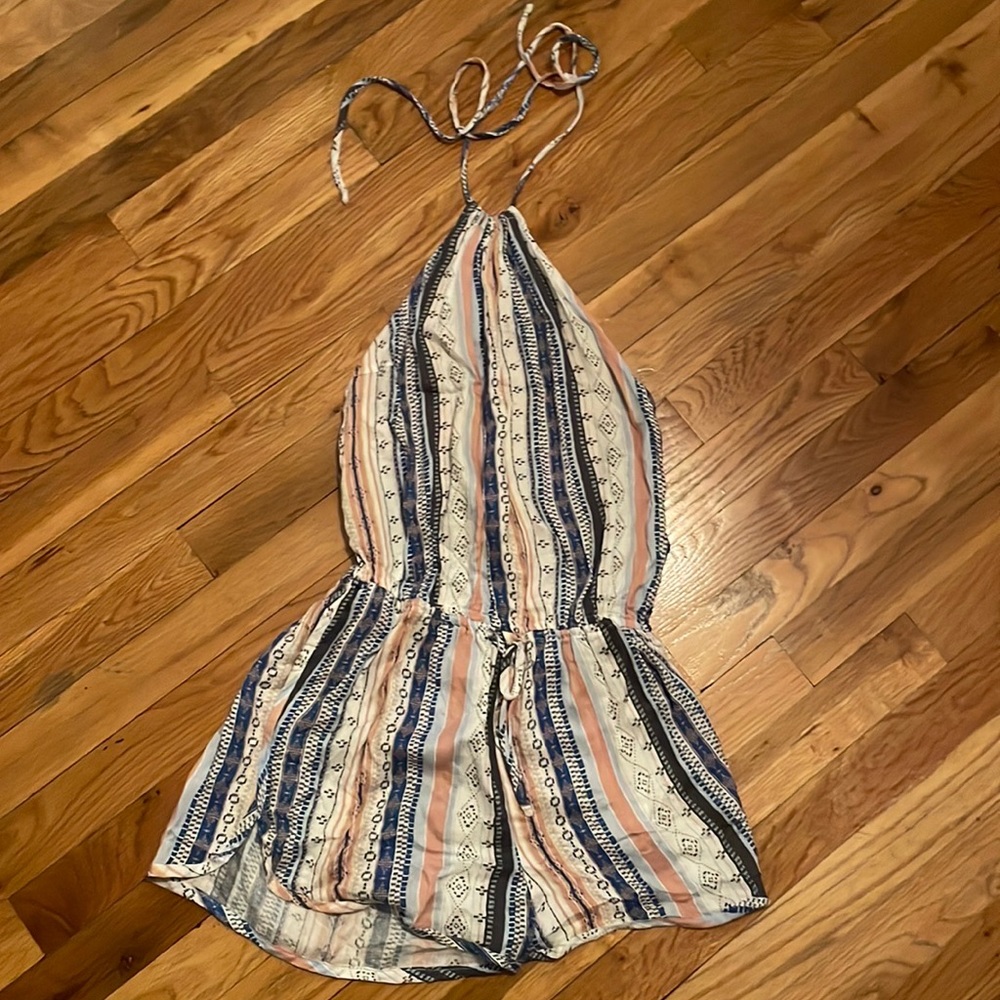 Lulu’s Halter Printed Romper